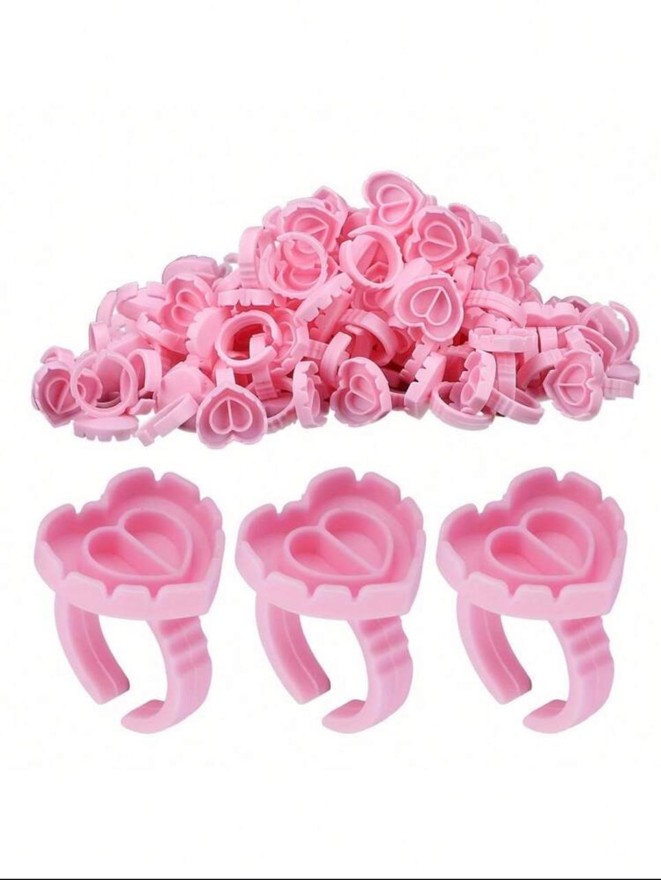 The Lash House Heart Glue Ring (Pink)