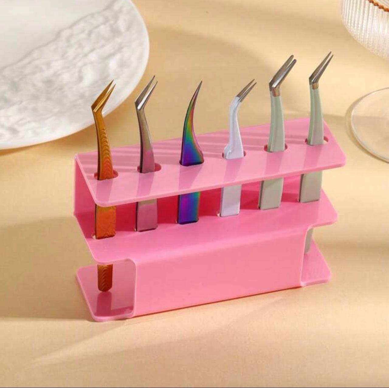 The Lash House Pink Tweezer Holder